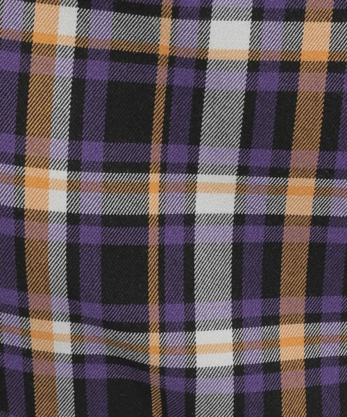 チェック/ムジパフショートブルゾン(HARE)