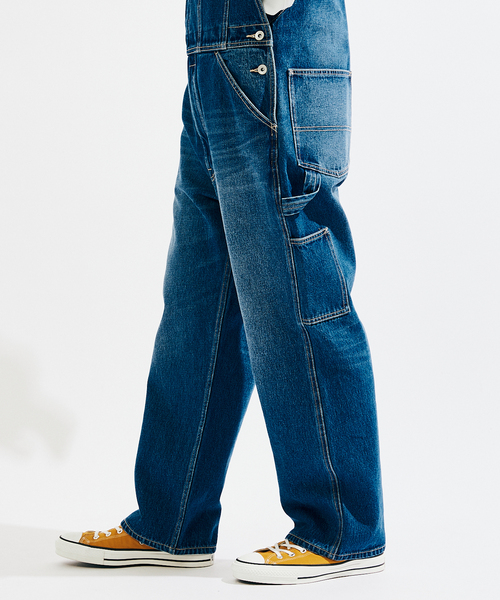 JOURNAL STANDARD（ジャーナルスタンダード）の「デニム トレイル オーバーオール（サロペット/オーバーオール・メンズ・インディゴブルー/アイボリー・MEDIUM/LARGE）」の10枚目の写真