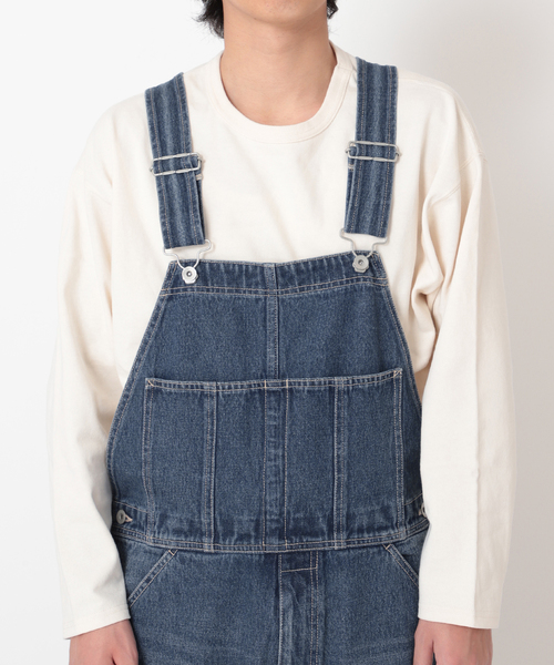 JOURNAL STANDARD（ジャーナルスタンダード）の「デニム トレイル オーバーオール（サロペット/オーバーオール・メンズ・インディゴブルー/アイボリー・MEDIUM/LARGE）」の21枚目の写真