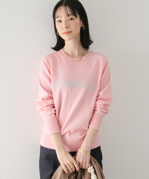 La TOTALITE(ラトータリテ)の「天竺ロゴプルオーバー◆(ニット/セーター・レディース・グレー/ネイビー/ピンク系その他・FREE)」の1枚目の写真