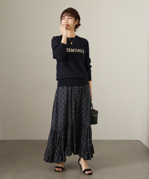 La TOTALITE(ラトータリテ)の「天竺ロゴプルオーバー◆(ニット/セーター・レディース・グレー/ネイビー/ピンク系その他・FREE)」の17枚目の写真
