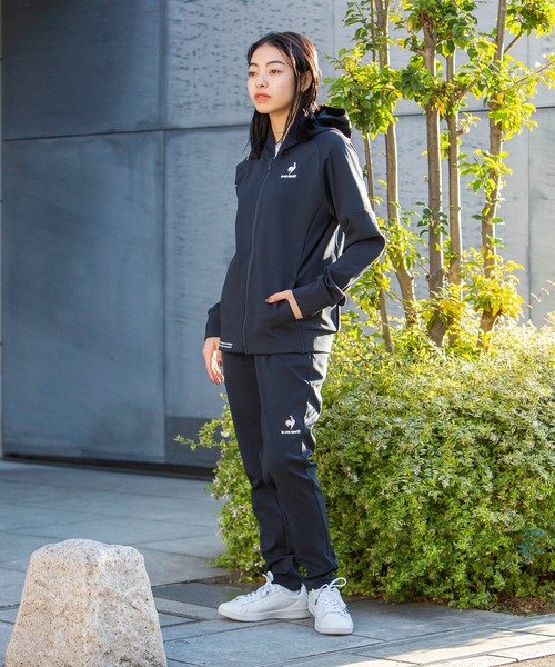 le coq sportif(ルコックスポルティフ)の「グランスーツロングパンツ レディース ウェア ロングパンツ ボトムス トレーニング トレーニングウェア スポーツウェア(その他パンツ・レディース・ライトグレー/ブラック/ネイビー・S/M/L/XL)」の7枚目の写真