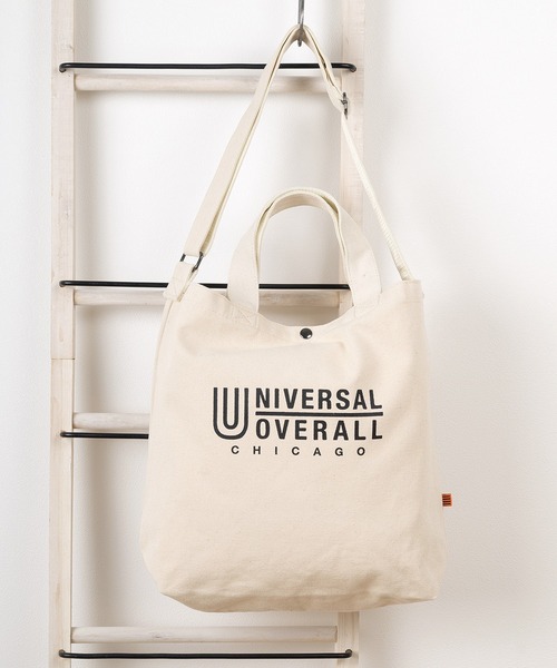 セール Universal Overall ユニバーサルオーバーオール ブランドロゴ 2way キャンバストート ショルダーバッグ Bag トートバッグ Universal Overall ユニバーサルオーバーオール のファッション通販 Zozotown