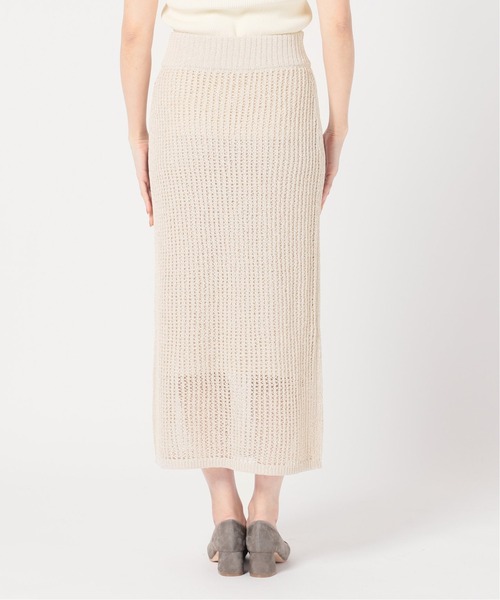 Noble（ノーブル）の「ペーパーヤーンメッシュニットスカート