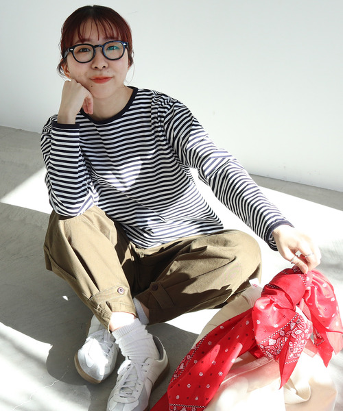 PAR ICI(パーリッシィ)の「高密度ローン 大柄バンダナ(バンダナ/スカーフ・レディース・レッド/ネイビー・FREE)」の17枚目の写真