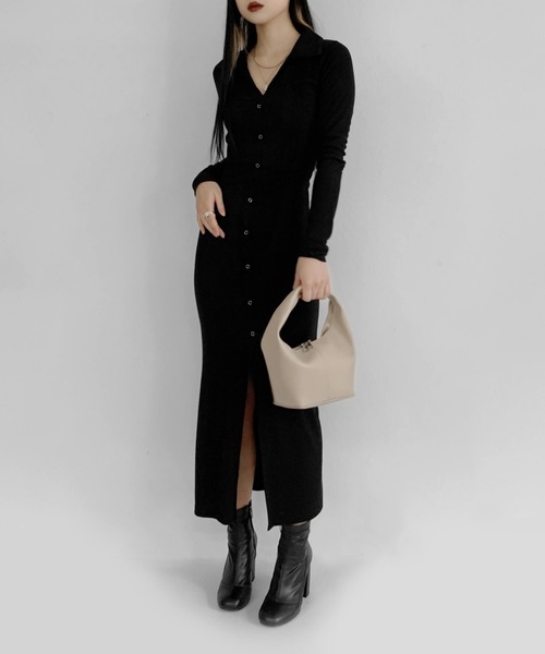 LVEU.（ラブユ.）の「【ZOZOTOWN限定】Double zip hand bag / ダブルジップハンドバッグ（ハンドバッグ・レディース・ブラック/ベージュ・FREE）」の7枚目の写真