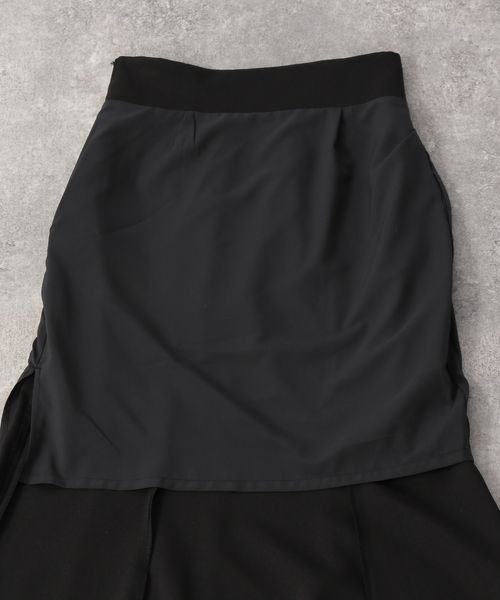 LOWRYS FARM（ローリーズファーム）の「ラクビハイウエストマーメイドスカート　268480（スカート・レディース・ブラック/アイボリー/ブラウン/ダークブラウン/ブルー/グリーン・SMALL/MEDIUM/LARGE）」の13枚目の写真