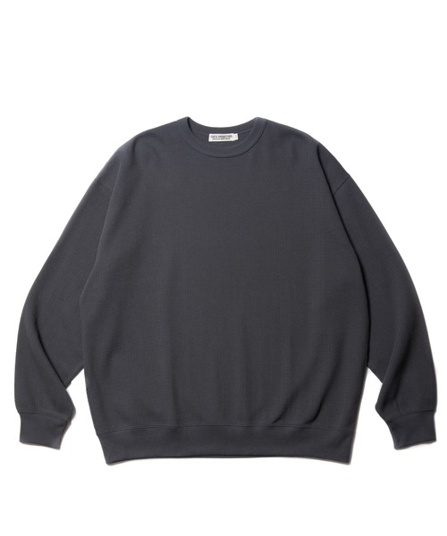 COOTIE PRODUCTIONS（クーティープロダクションズ）の「Honeycomb Thermal Crewneck L/S Tee（ニット/セーター・メンズ・ブラック/オフホワイト/グレー・MEDIUM/LARGE/X-LARGE）」の5枚目の写真
