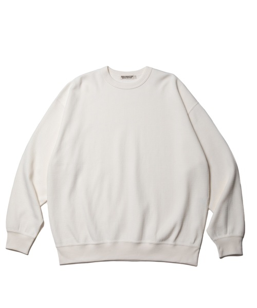 COOTIE PRODUCTIONS（クーティープロダクションズ）の「Honeycomb Thermal Crewneck L/S Tee（ニット/セーター・メンズ・ブラック/オフホワイト/グレー・MEDIUM/LARGE/X-LARGE）」の6枚目の写真