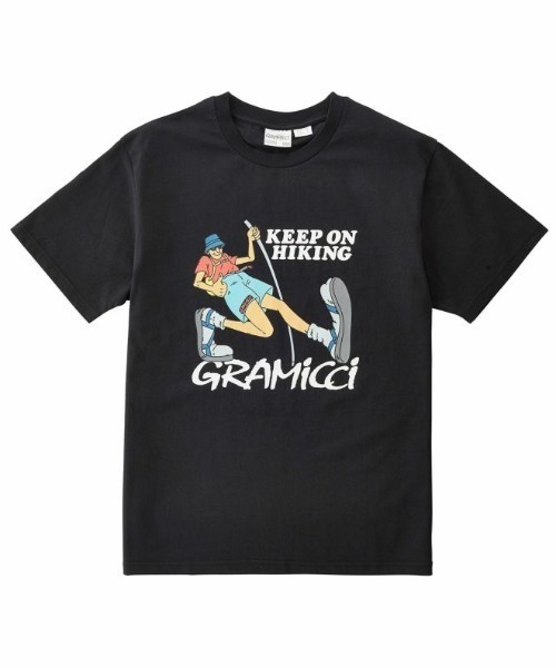 Gramicci（グラミチ）の「GRAMICCI/グラミチ KEEP ON HIKING TEE Tシャツ/カットソー/半袖 アウトドア/ハイキング G2SU-T007（Tシャツ/カットソー・メンズ・ブラック/ホワイト/レッド・M/L/XL/XXL）」の3枚目の写真