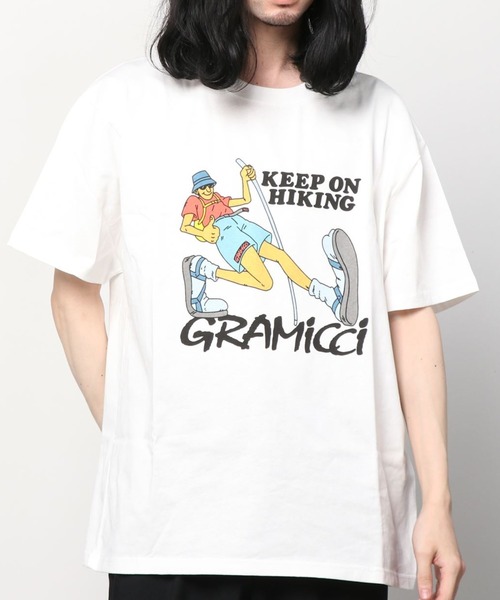 Gramicci（グラミチ）の「GRAMICCI/グラミチ KEEP ON HIKING TEE Tシャツ/カットソー/半袖 アウトドア/ハイキング G2SU-T007（Tシャツ/カットソー・メンズ・ブラック/ホワイト/レッド・M/L/XL/XXL）」の10枚目の写真