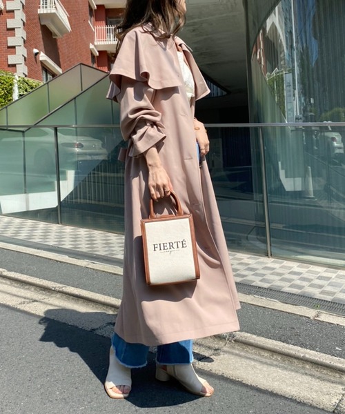 セール】2WAYケープ付きステンカラートレンチコート（トレンチコート