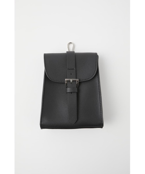 MOUSSY（マウジー）の「BELT MINI ポシェット（ボディバッグ/ウエストポーチ・レディース・ブラック/ライトベージュ・FREE）」の6枚目の写真