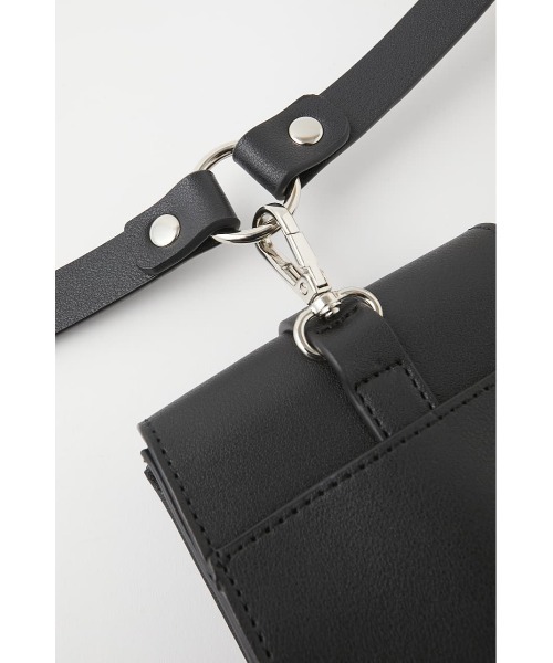 MOUSSY（マウジー）の「BELT MINI ポシェット（ボディバッグ/ウエストポーチ・レディース・ブラック/ライトベージュ・FREE）」の10枚目の写真