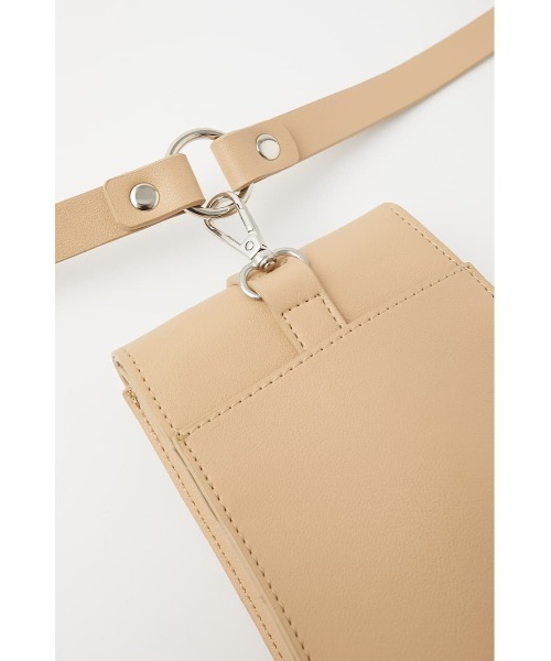 MOUSSY（マウジー）の「BELT MINI ポシェット（ボディバッグ/ウエストポーチ・レディース・ブラック/ライトベージュ・FREE）」の19枚目の写真