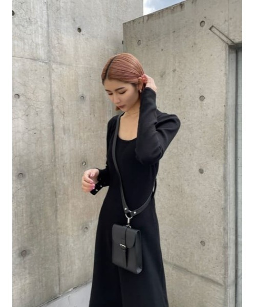 MOUSSY（マウジー）の「BELT MINI ポシェット（ボディバッグ/ウエストポーチ・レディース・ブラック/ライトベージュ・FREE）」の22枚目の写真