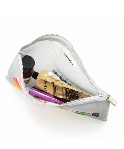 Casselini（キャセリーニ）の「Casselini(キャセリーニ)チュール刺繍ポーチ（ポーチ・レディース・ブラウン/シルバー/ピンク・FREE）」の8枚目の写真