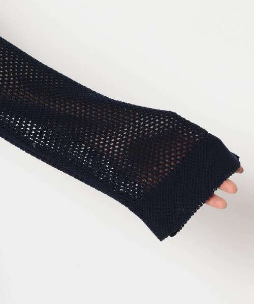 Toironier（トワロニエ）の「Toironier(トワロニエ ) メッシュニット（ニット/セーター・レディース・ホワイト/ネイビー/マスタード・FREE）」の9枚目の写真