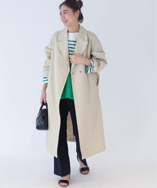 JOURNAL STANDARD relume(ジャーナルスタンダード レリューム)の「《追加2》オーガニックコットン混イージーコート(その他アウター・レディース・アイボリー/オリーブ/ベージュ・36/38)」の6枚目の写真