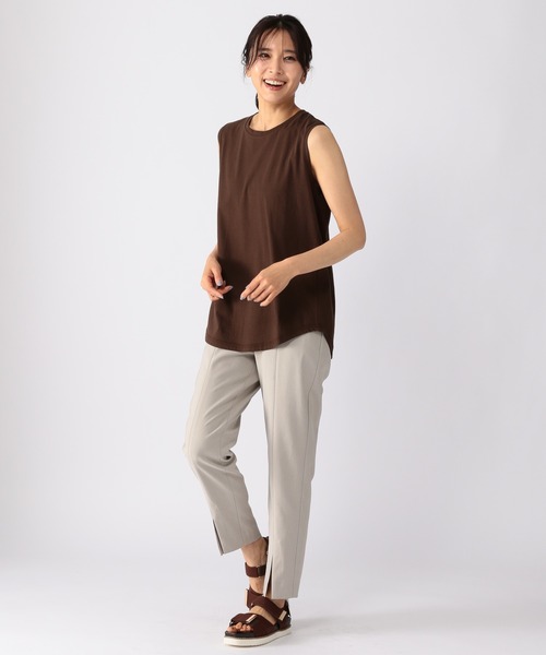 BARNYARDSTORM（バンヤードストーム）の「BARNYARDSTORM / 【WEB限定サイズXS/L】スティックスリットパンツ（その他パンツ・レディース・ブラック/グレイッシュベージュ・1/2/00/0）」の7枚目の写真