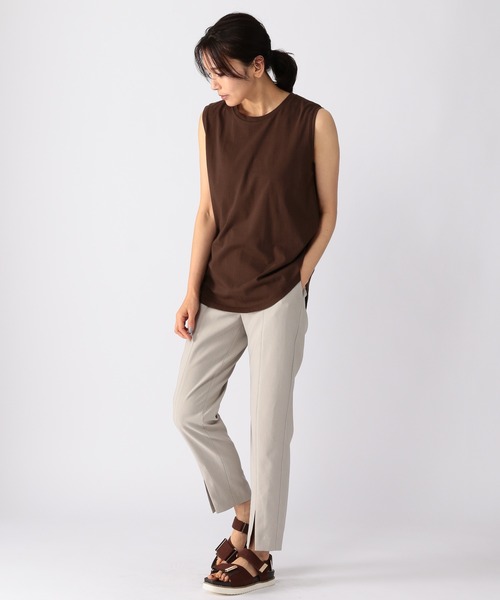 BARNYARDSTORM（バンヤードストーム）の「BARNYARDSTORM / 【WEB限定サイズXS/L】スティックスリットパンツ（その他パンツ・レディース・ブラック/グレイッシュベージュ・1/2/00/0）」の8枚目の写真