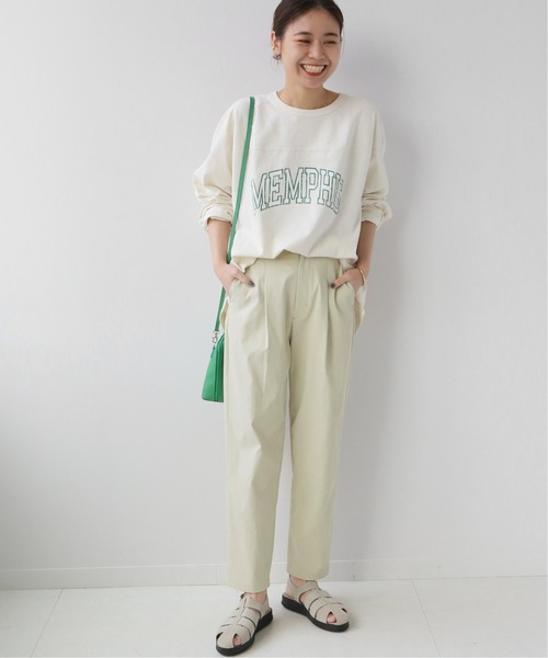 journal standard relume 配色ステッチテーパードパンツ