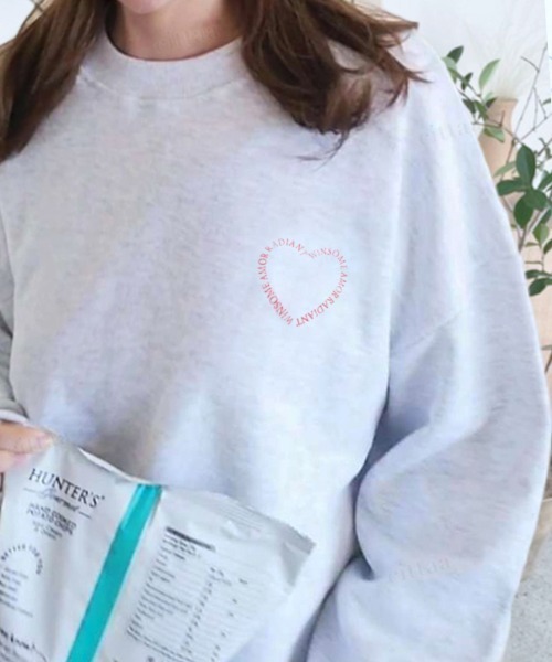 Dalfwin(ダールフィン)の「2022AW スウェット 韓国スウェット WINSOMEハートロゴスウェット(スウェット・レディース・ネイビー/オートミール/ホワイト系その他・FREE)」の8枚目の写真