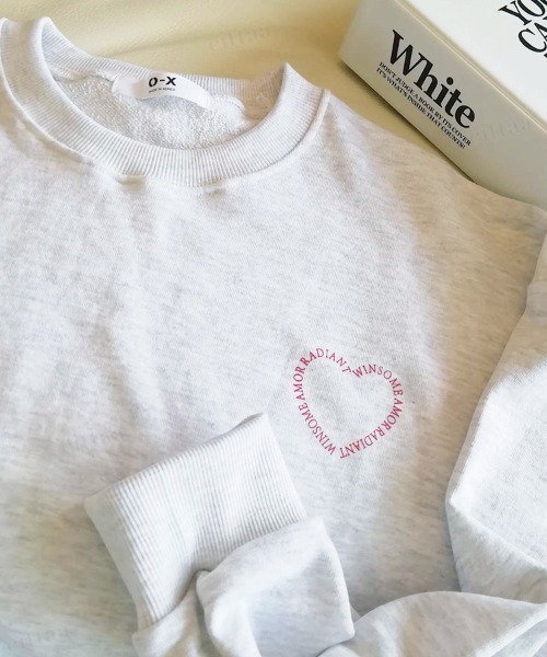 Dalfwin(ダールフィン)の「2022AW スウェット 韓国スウェット WINSOMEハートロゴスウェット(スウェット・レディース・ネイビー/オートミール/ホワイト系その他・FREE)」の20枚目の写真