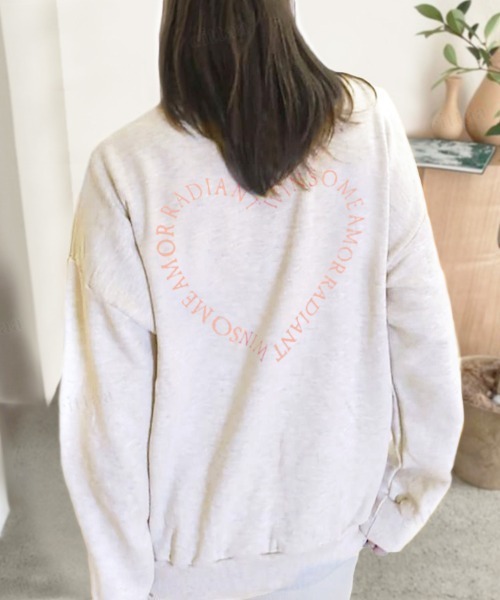 Dalfwin(ダールフィン)の「2022AW スウェット 韓国スウェット WINSOMEハートロゴスウェット(スウェット・レディース・ネイビー/オートミール/ホワイト系その他・FREE)」の16枚目の写真