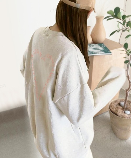 Dalfwin(ダールフィン)の「2022AW スウェット 韓国スウェット WINSOMEハートロゴスウェット(スウェット・レディース・ネイビー/オートミール/ホワイト系その他・FREE)」の9枚目の写真