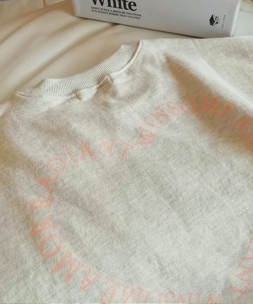 Dalfwin(ダールフィン)の「2022AW スウェット 韓国スウェット WINSOMEハートロゴスウェット(スウェット・レディース・ネイビー/オートミール/ホワイト系その他・FREE)」の14枚目の写真