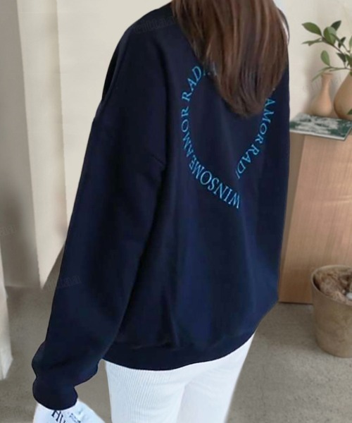 Dalfwin(ダールフィン)の「2022AW スウェット 韓国スウェット WINSOMEハートロゴスウェット(スウェット・レディース・ネイビー/オートミール/ホワイト系その他・FREE)」の19枚目の写真