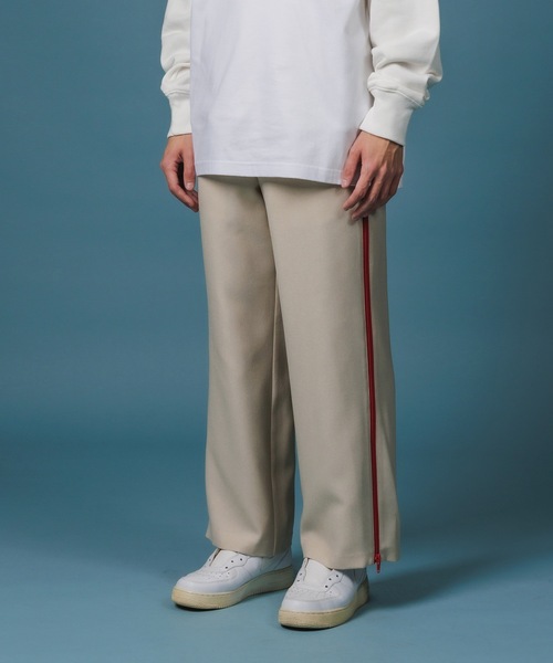 NON TOKYO（ノントーキョー）の「TRAINING SLACKS / NON-22A-0702（スラックス・レディース・ブラック/グリーン/アイボリー・1/2）」の2枚目の写真