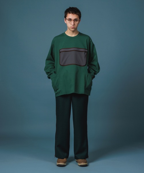 NON TOKYO（ノントーキョー）の「TRAINING SLACKS / NON-22A-0702（スラックス・レディース・ブラック/グリーン/アイボリー・1/2）」の8枚目の写真