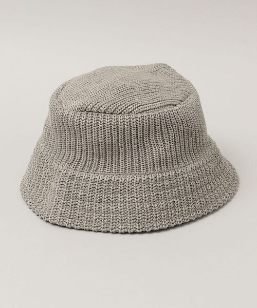 SHIPS（シップス）の「SHIPS: リネン ニット バケット（キャップ・メンズ・グリーン/ネイビー/ブラック/グレー/ベージュ・ONE SIZE）」の4枚目の写真