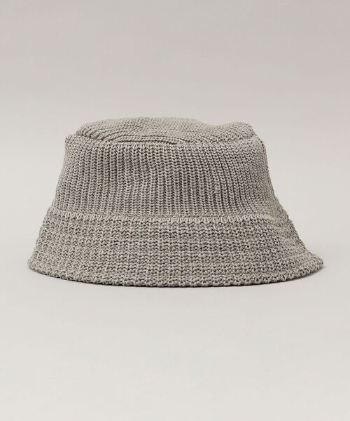 SHIPS（シップス）の「SHIPS: リネン ニット バケット（キャップ・メンズ・グリーン/ネイビー/ブラック/グレー/ベージュ・ONE SIZE）」の6枚目の写真