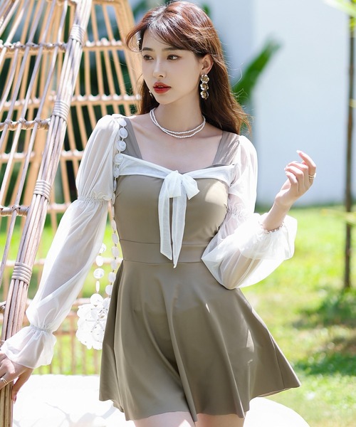 TeddyShop（テディショップ）の「レディース水着 長袖シースルー