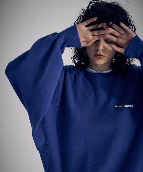 SEA（シー）の「VINTAGE SEAVALLEY WEAR HOUSE 70’s スウェット (UNISEX)（スウェット・レディース・グレー/ブルー・ONE SIZE）」の3枚目の写真