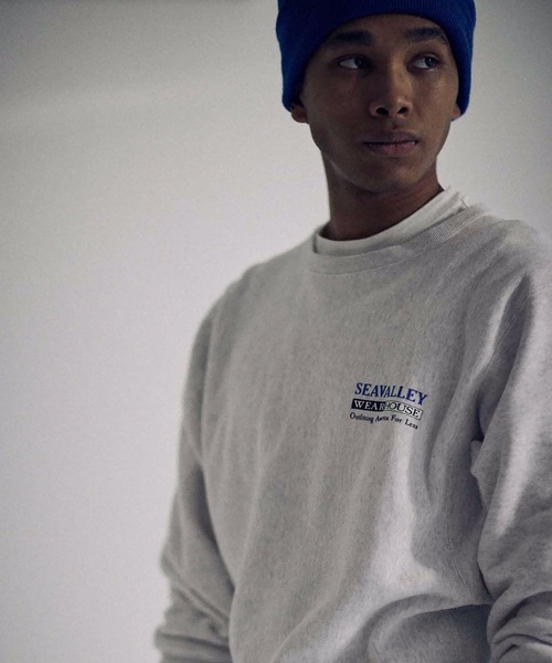 SEA（シー）の「VINTAGE SEAVALLEY WEAR HOUSE 70’s スウェット (UNISEX)（スウェット・レディース・グレー/ブルー・ONE SIZE）」の4枚目の写真