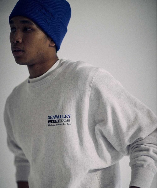 SEA（シー）の「VINTAGE SEAVALLEY WEAR HOUSE 70’s スウェット (UNISEX)（スウェット・レディース・グレー/ブルー・ONE SIZE）」の5枚目の写真