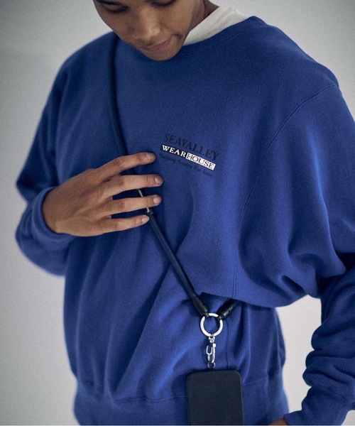 SEA（シー）の「VINTAGE SEAVALLEY WEAR HOUSE 70’s スウェット (UNISEX)（スウェット・レディース・グレー/ブルー・ONE SIZE）」の6枚目の写真