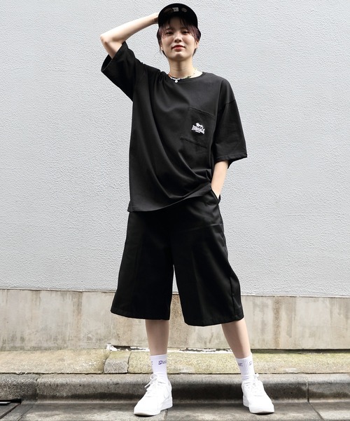 LONSDALE(ロンズデール)の「LONSDALE ワンポイント刺繍ポケットTシャツ(Tシャツ/カットソー・メンズ・ホワイト/ブラック・SMALL/X-LARGE/LARGE/MEDIUM)」の22枚目の写真