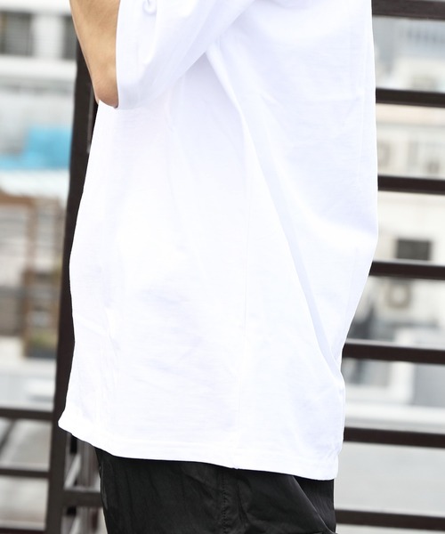 LONSDALE(ロンズデール)の「LONSDALE ワンポイント刺繍ポケットTシャツ(Tシャツ/カットソー・メンズ・ホワイト/ブラック・SMALL/X-LARGE/LARGE/MEDIUM)」の11枚目の写真