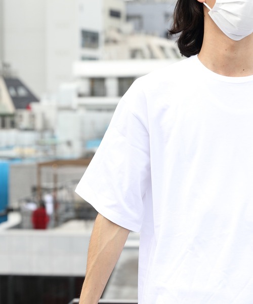 LONSDALE(ロンズデール)の「LONSDALE ワンポイント刺繍ポケットTシャツ(Tシャツ/カットソー・メンズ・ホワイト/ブラック・SMALL/X-LARGE/LARGE/MEDIUM)」の7枚目の写真
