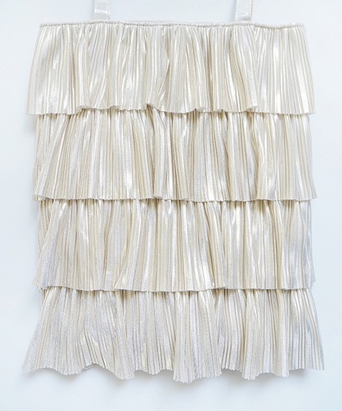 Casselini（キャセリーニ）の「Casselini(キャセリーニ)プリーツフリルトート（トートバッグ・レディース・ブラック/シルバー/ゴールド/ブロンズ/グレー/ベージュ/ピンク・FREE）」の11枚目の写真