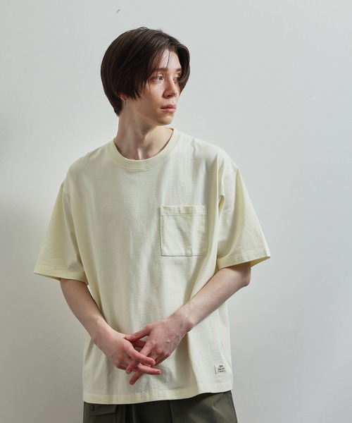 JUNRED（ジュンレッド）の「オーガニックコットンS/S Tシャツ（Tシャツ/カットソー・メンズ・ホワイト/ブルー/グリーン/ベージュ・L/LL/M）」の2枚目の写真
