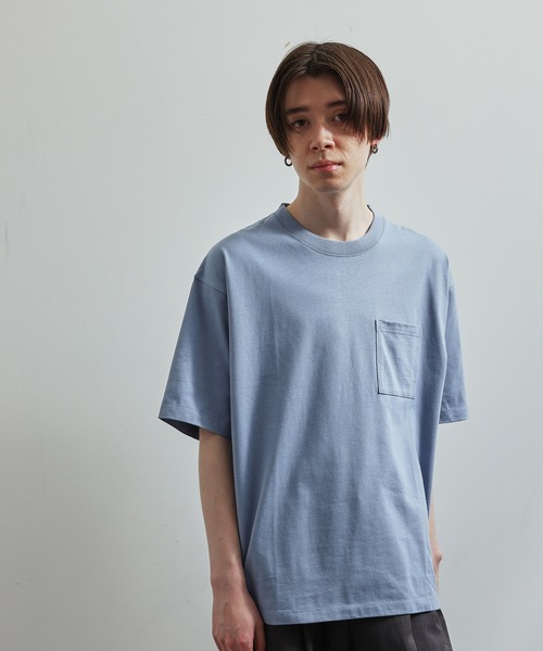 JUNRED（ジュンレッド）の「オーガニックコットンS/S Tシャツ（Tシャツ/カットソー・メンズ・ホワイト/ブルー/グリーン/ベージュ・L/LL/M）」の4枚目の写真
