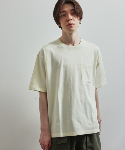 JUNRED（ジュンレッド）の「オーガニックコットンS/S Tシャツ（Tシャツ/カットソー・メンズ・ホワイト/ブルー/グリーン/ベージュ・L/LL/M）」の7枚目の写真