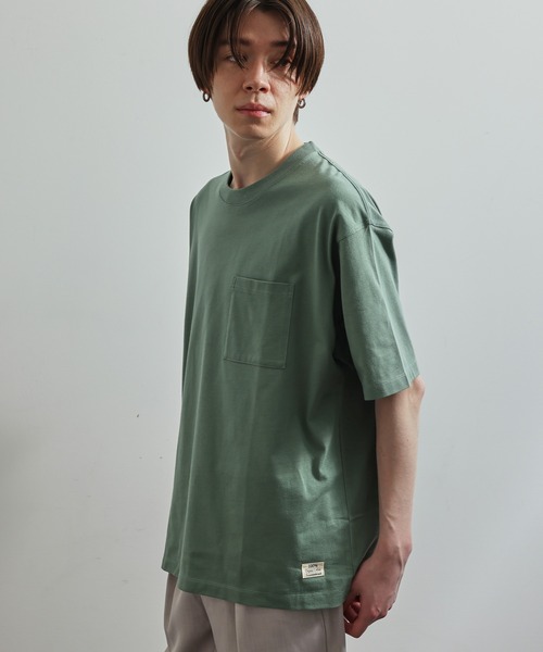 JUNRED（ジュンレッド）の「オーガニックコットンS/S Tシャツ（Tシャツ/カットソー・メンズ・ホワイト/ブルー/グリーン/ベージュ・L/LL/M）」の11枚目の写真