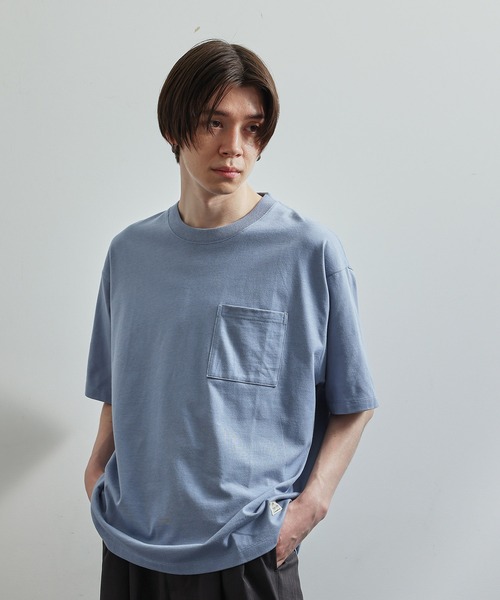 JUNRED（ジュンレッド）の「オーガニックコットンS/S Tシャツ（Tシャツ/カットソー・メンズ・ホワイト/ブルー/グリーン/ベージュ・L/LL/M）」の12枚目の写真
